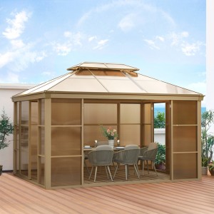 Outdoor Gazebo Canopy with special design sliding door